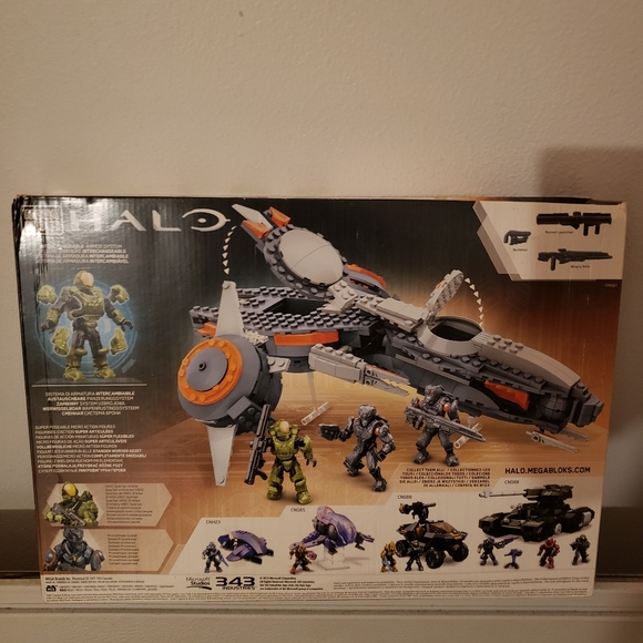 Mega Bloks Halo 5 Phaeton Gunship Building Set With 3 Figures+Weapons #38136 NIB - Picture 4 of 9
